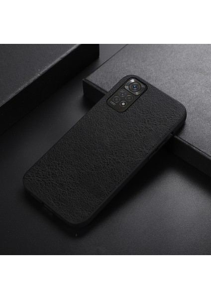 Xiaomi Redmi İçin Pu Doku Kılıfı Not 11 / Not 11S 4G Siyah (Yurt Dışından) fırsatları
