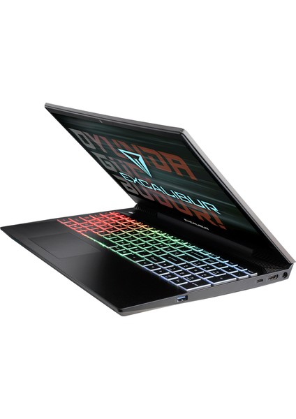 Excalibur G770.1265-8VJ0X-B Intel Core i7-12650H 8GB RAM 500GB NVME SSD GEN4 4GB RTX3050 Freedos Gaming Laptop