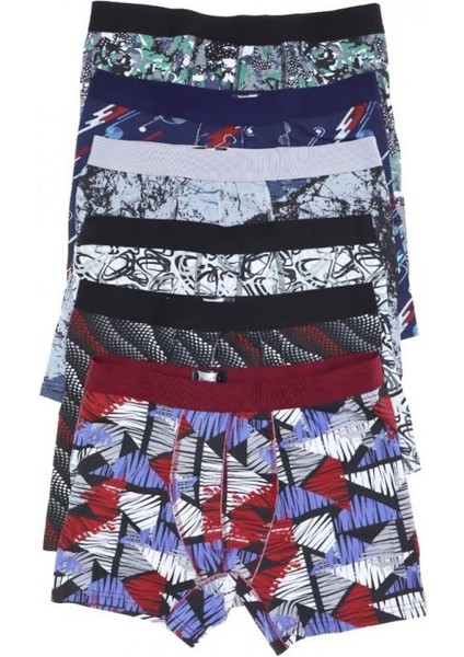 Erkek Elastan Empirme Spor Boxer 0119 - 6 Adet