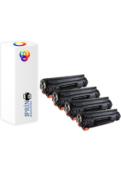 Plusprint Hp Laserjet Pro P1102 Muadil Toner  85A Muadil Toner 4'lü Paket