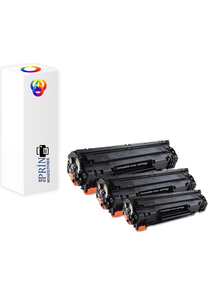 Hp Laserjet Pro M1212NF Mfp Muadil Toner 85A 3'lü Paket