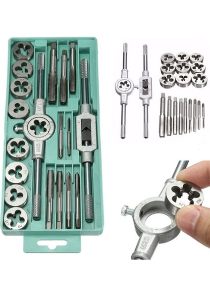 Rekotools-Kılavuz Pafta Seti Takımı Metrik 20 Parça modelleri
