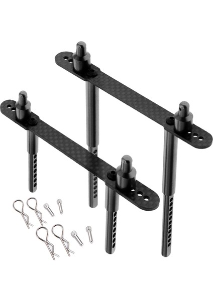108.5MM Kabuk Sütun Metal Aksiyel SCX10 90047 1/10 Rc Araba Yükseltme Parçaları Siyah
