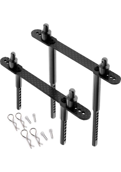 108.5MM Kabuk Sütun Metal Aksiyel SCX10 90047 1/10 Rc Araba Yükseltme Parçaları Siyah