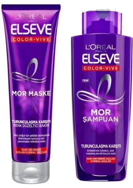 Palette Renk Açıcı Sprey 150ML+ Elseve Mor Şampuan 200ML+MASKE 150ML modelleri
