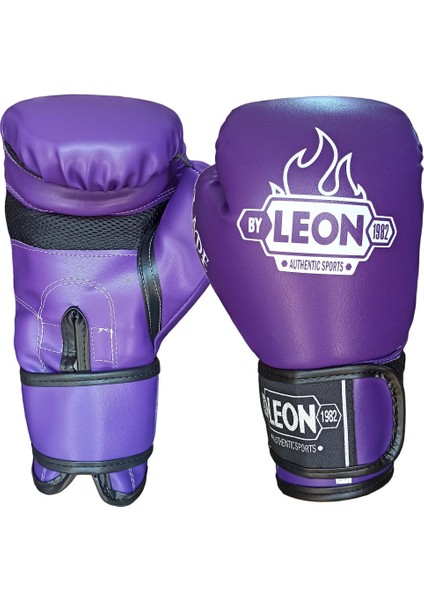 By Leon 1982 Leon Blade Training Boks, Kick Boks ve Muay Thai Eldiveni Mor 8 Oz