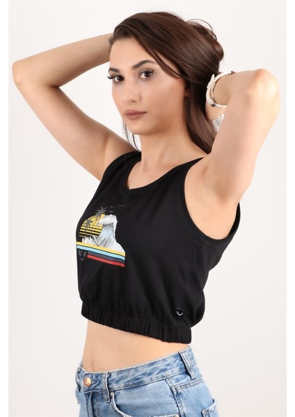 Kadın Kolsuz Crop Bluz modelleri