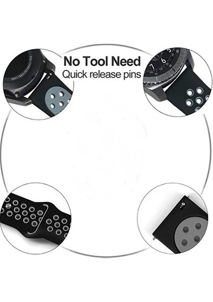 Cool Cold Samsung Galaxy/huawei Gt2 Pro/honor Dişli (46 Mm-22 Mm) Kayış Ipeksi Yumuşak Delikli Kordon modelleri