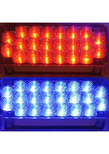 Space Flaşlı Ikaz Lambası 44 LED (Kırmızı-Mavi) / LAPA17