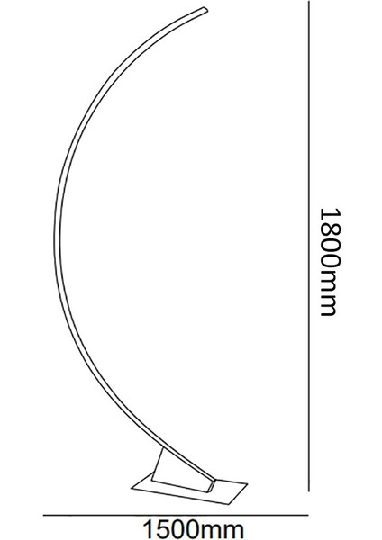 TRA20012 Eco 180 cm LED Lambader Type-C Eye - Işık Rengi 6500K Soğuk Beyaz