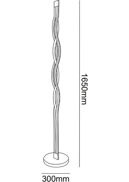 TRA20093 Eco 165 cm LED Lambader Opposıte - Işık Rengi 4000K Doğal Beyaz