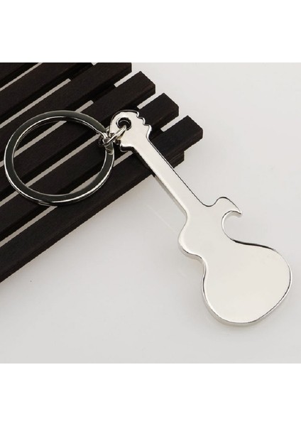 Müzik Gitar Şişesi Açıcı Gümüş