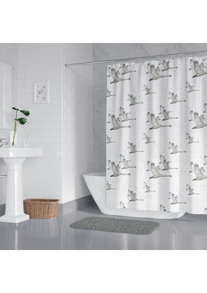 Banyo Perdesi - Tek Kanat Duş Perdesi, Polyester Kumaş Duşakabin Perdesi 180x200 Cm Küvet Perdesi fiyatları
