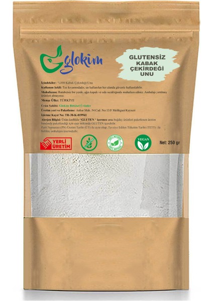 Kabak Çekirdeği Unu 250 gr - Glutensiz