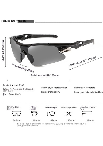 Rüzgar Geçirmez Bisiklet Güneş Gözlüğü (Yurt Dışından) fiyatları