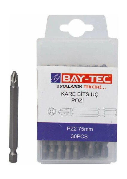 Baytec Bits Uç Kare Düz Sls 5x75 mm 1 Adet