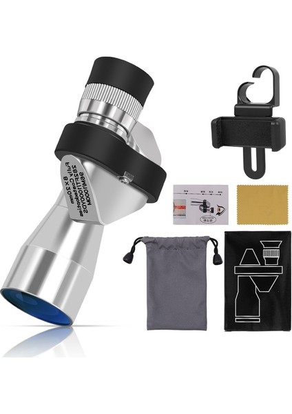 8X20 Mini Taşınabilir Monoküler Teleskop Yetişkinler ve Çocuklar Için Ayarlanabilir Cep Teleskop Hd Akıllı Telefon Açık Için Dürbün (Yurt Dışından)