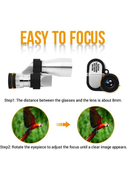 8X20 Mini Taşınabilir Monoküler Teleskop Yetişkinler ve Çocuklar Için Ayarlanabilir Cep Teleskop Hd Akıllı Telefon Açık Için Dürbün (Yurt Dışından) fiyatları