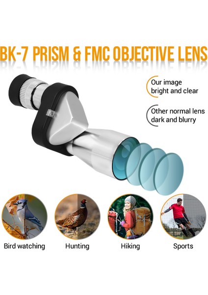 8X20 Mini Taşınabilir Monoküler Teleskop Yetişkinler ve Çocuklar Için Ayarlanabilir Cep Teleskop Hd Akıllı Telefon Açık Için Dürbün (Yurt Dışından) modelleri