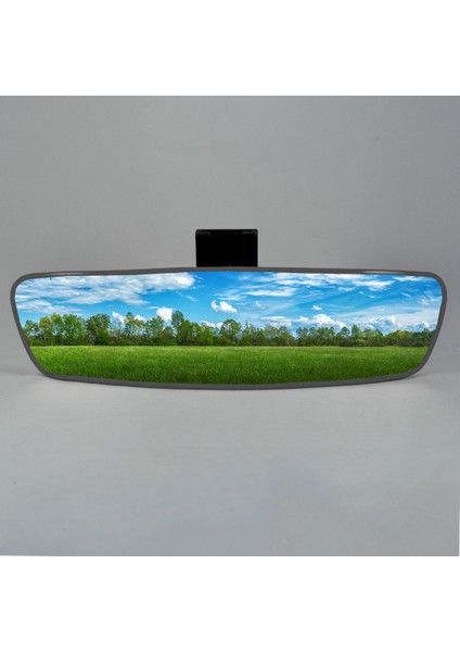 Pırlanta-6 Eğik Kollu Universal Dikiz Aynası 27X7 cm Gri