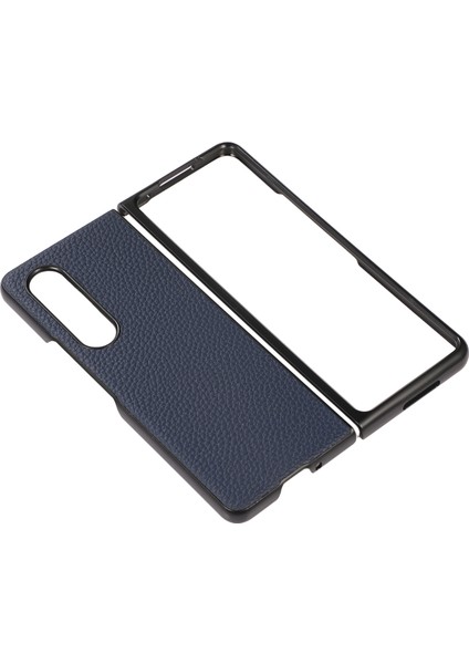 Samsung Galaxy Z Fold4 Kırmızı Için Lychee Doku Telefon Kılıfı (Yurt Dışından) fırsatları