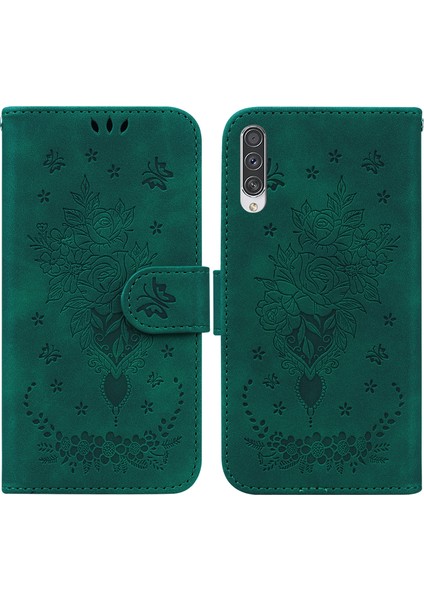 Samsung Galaxy A70 / A70S Green Için Deri Telefon Kılıfı (Yurt Dışından) modelleri