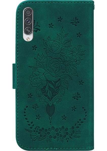 Samsung Galaxy A70 / A70S Green Için Deri Telefon Kılıfı (Yurt Dışından) fırsatları