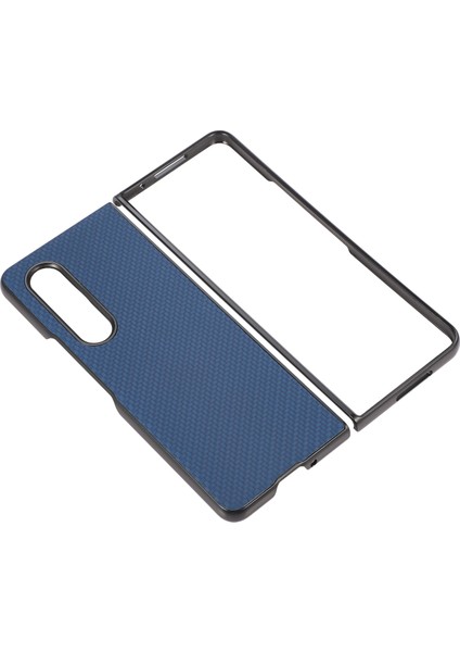 Samsung Galaxy Z Fold4 Mavi Için Karbon Fiber Doku Telefon Kasası (Yurt Dışından) modelleri
