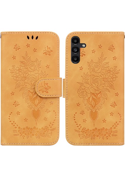 Samsung Galaxy A13 5g Sarı Için Deri Telefon Kasası (Yurt Dışından) modelleri