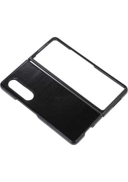 Samsung Galaxy Z Fold4 Kahverengi Için Çift Renkli Çılgın At Kılıfı (Yurt Dışından) modelleri