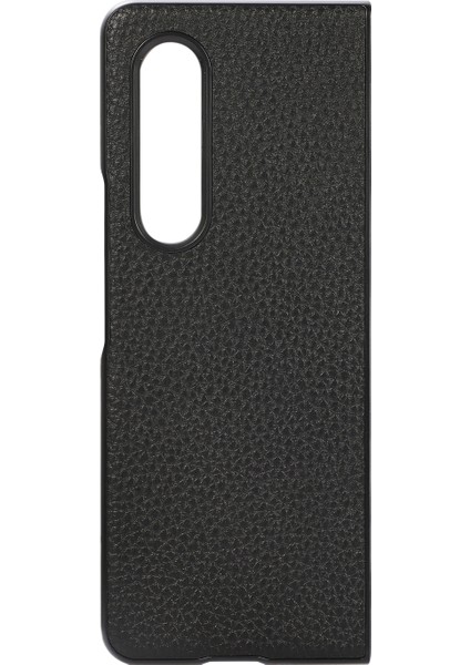 Samsung Galaxy Z Fold4 Siyah Için Lychee Doku Telefon Kılıfı (Yurt Dışından) modelleri