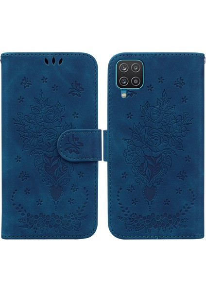 Samsung Galaxy A12 5g Mavi Için Deri Telefon Kasası (Yurt Dışından) modelleri