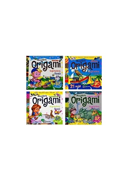 Origami Çocuklar Için (4 Kitap Takım)