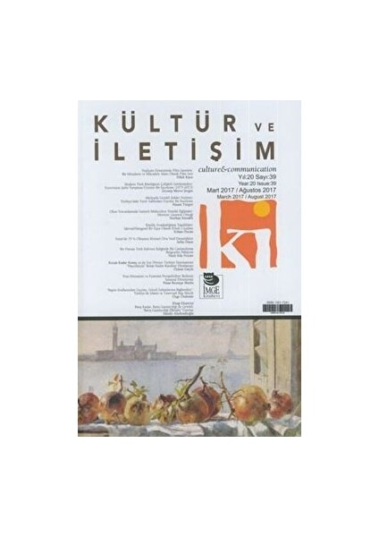 Kültür ve Iletişim Sayı: 39