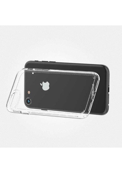 Apple iPhone 7-8 Uyumlu Kılıf Sert Şeffaf Güçlendirilmiş Kapak Transparent Hard Cover Case fırsatları
