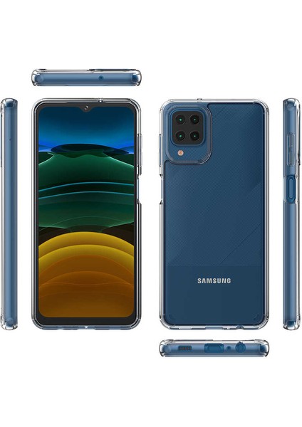 Samsung Galaxy M12 Uyumlu Kılıf Sert Şeffaf Güçlendirilmiş Kapak Transparent Hard Cover Case fırsatları