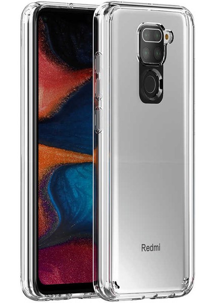 Xiaomi Redmi Note 9 Uyumlu Kılıf Sert Şeffaf Güçlendirilmiş Kapak Transparent Hard Cover Case