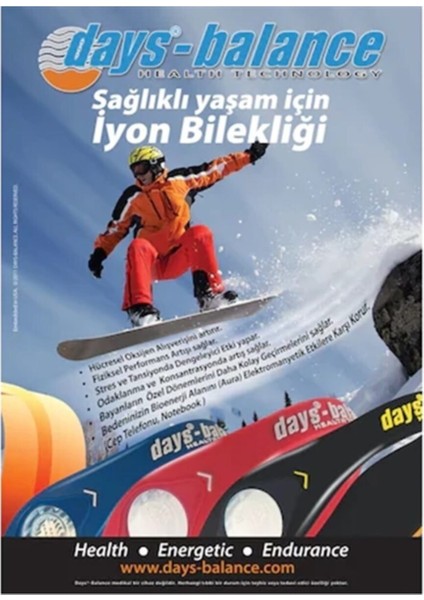 Daysbalance Iyon Yüklü Bileklik Siyah Large