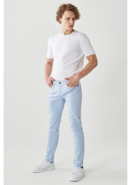 ALTINYILDIZ CLASSICS Erkek Mavi 360 Derece Her Yöne Esneyen Rahat Slim Fit Dar Kesim Pantolon