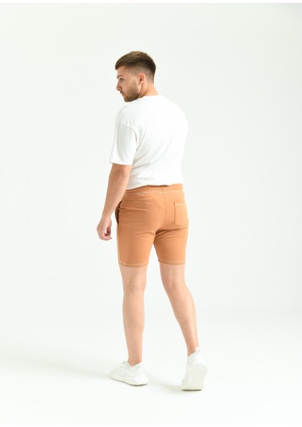 Camel Regular Fit Dikiş Detay Cepli Şort modelleri