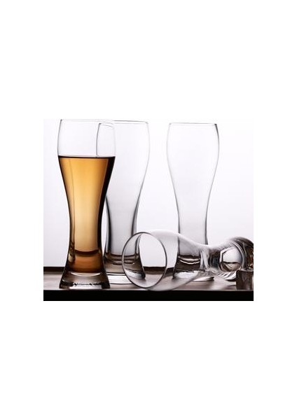 Klasik Tarzı Cam Bira Bardak 350ML 6 Adet (Yurt Dışından)