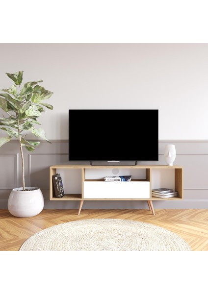 C1210 Rima Tv Ünitesi Sepet-Beyaz 150 cm