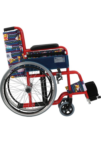 G100c Standart Rahat Manuel Katlanabilir Pediatrik Çocuk Tekerlekli Sandalye | Comfortable Wheelchair | Siti Ela