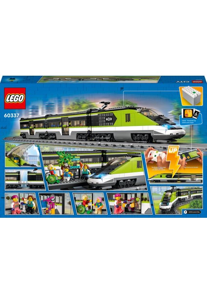 LEGO® City Ekspres Yolcu Treni 60337 - 7 Yaş ve Üzeri Çocuklar Için Powered Up Teknolojili Oyuncak Tren Yapım Seti (764 Parça)