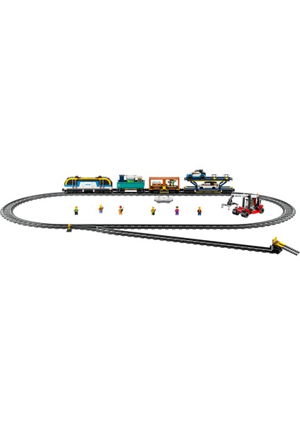 City Yük Treni 60336 - 7 Yaş ve Üzeri için Powered Up Teknolojili Oyuncak Yük Treni Yapım Seti (1153 Parça)