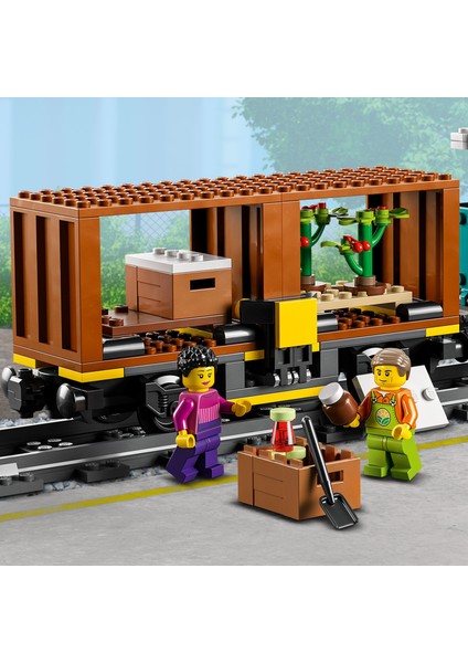 City Yük Treni 60336 - 7 Yaş ve Üzeri için Powered Up Teknolojili Oyuncak Yük Treni Yapım Seti (1153 Parça)