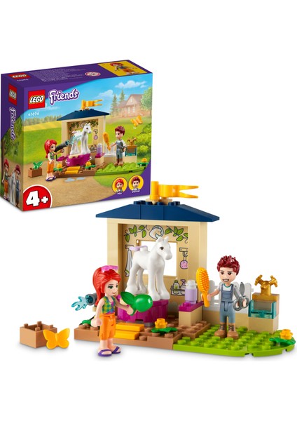 Friends Midilli Yıkama Ahırı 41696 - 4 Yaş ve Üzeri Için Bir Midilli, Mia ve Daniel Mini Bebekleri Içeren Oyuncak Yapım Seti (60 Parça)