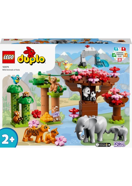 Duplo® Vahşi Asya Hayvanları 10974 - 2 Yaş ve Üzeri Çocuklar Için Vahşi Hayvan Oyuncak Yapım Seti (117 Parça)