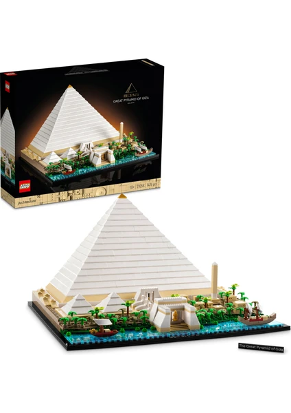 LEGO® Architecture Mimari Simgeler Koleksiyonu: Keops Piramidi 21058 - Yetişkinler Için Koleksiyonluk Model Yapım Seti (1476 Parça)