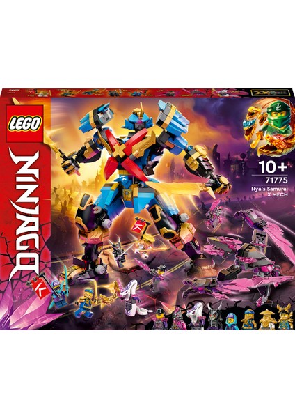 Ninjago® Nya#nın Samuray x Robotu 71775 - 10 Yaş ve Üzeri Çocuklar Için Muhteşem Oyuncak Yapım Seti (1003 Parça)